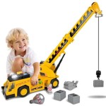 Crane Truck Motorised with Lights & Sound - Maxx Action 